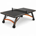 Mesa de ping-pong madera con ruedas y red negra