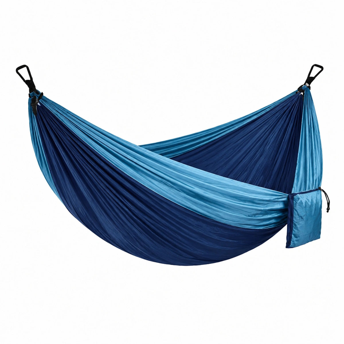 Hamaca de Nylon Ripstop Doble Azul Claro/Oscuro 275x140 cm